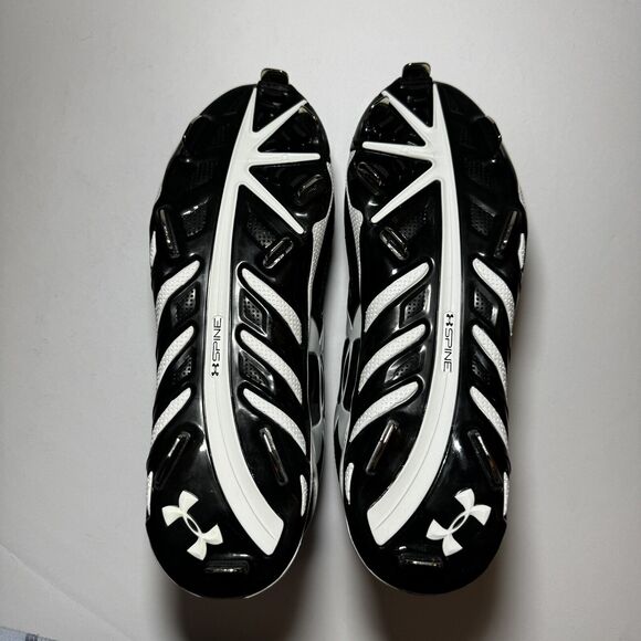 Under Armour Woman's Spine Glyde ST Baseball Metal Cleats Shoes Black Size 8 NIB - Picture 4 of 12